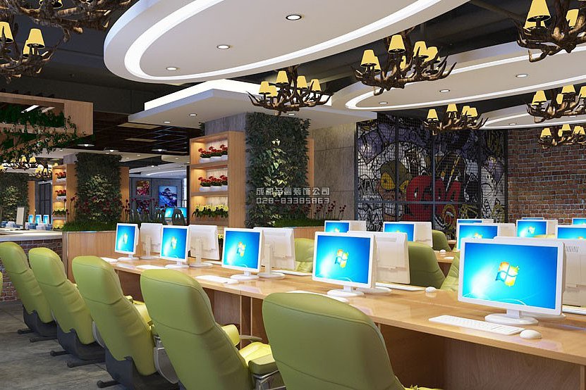 成都網(wǎng)咖裝修,網(wǎng)咖裝修設計