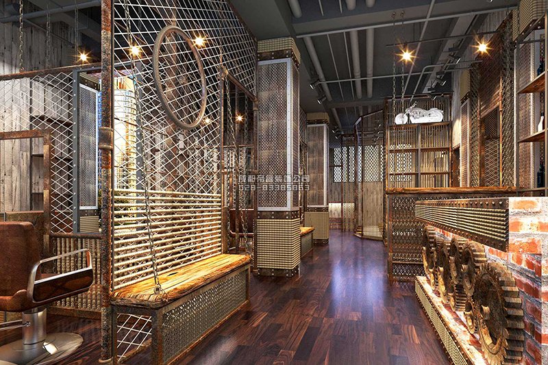 潮流與時尚并存的美發店裝修